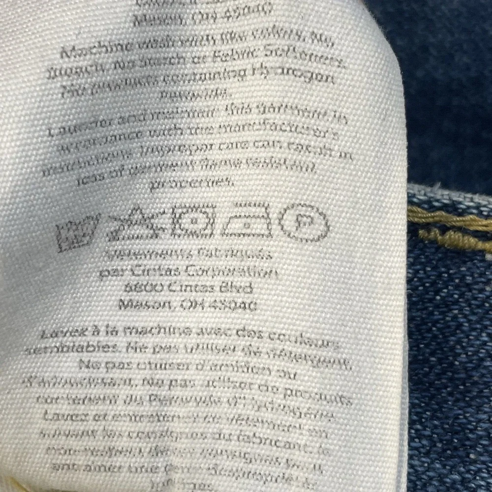 Carhartt FR Mens 38x30 Jeans Blue Denim Flame Resistant Straight Leg Relaxed Fit